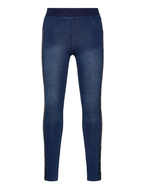 Boboli Stretch Denim Trousers For Girl Boboli Blue