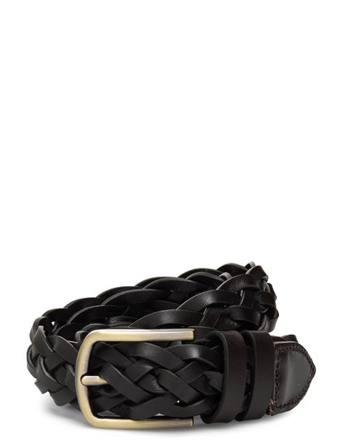 Mango 100 Braided Leather Belt Mango Black