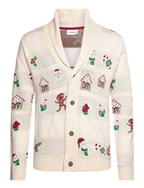 Lindbergh Xmas Shawl Collar Cardigan Lindbergh Cream