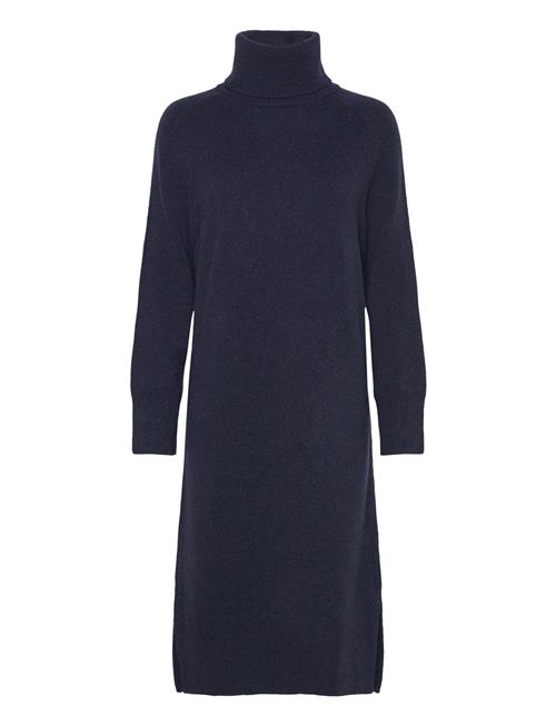 GANT Herringb Detail Rollneck Dress GANT Navy