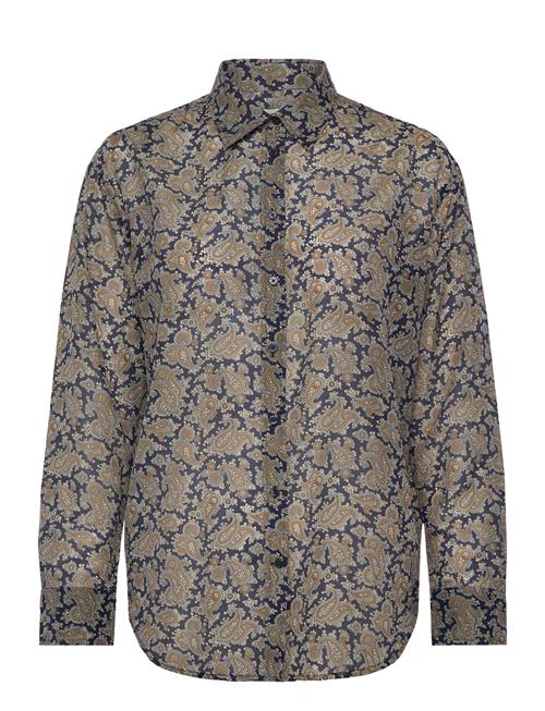 Rel Paisley Cot Silk Shirt GANT Navy