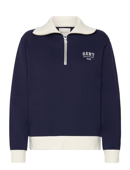 GANT Small Graphic Half Zip Sweat GANT Navy