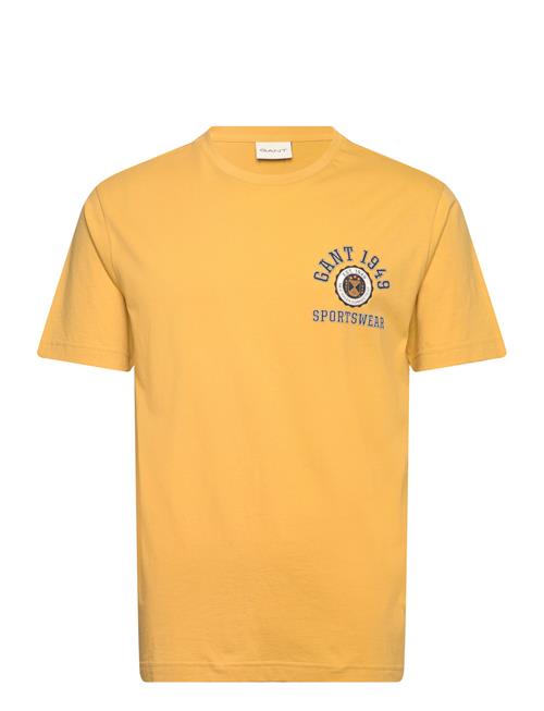 Crest Graphic Tshirt GANT Yellow