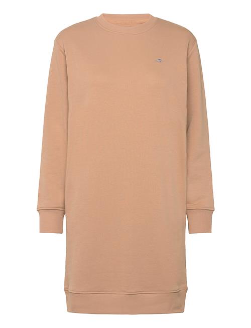 GANT Shield C-Neck Sweat Dress GANT Beige