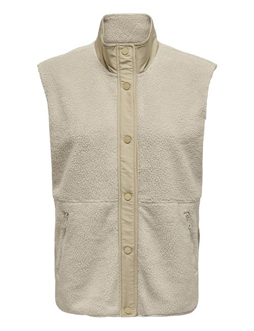 Only Play Onpfly Hn Button Teddy Waistcoat Only Play Cream