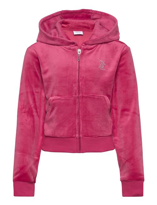 Juicy Couture Jc Diamante Zip Thru Hood Juicy Couture Pink