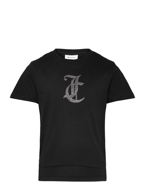 Juicy Couture Tonal Diamante Tee Juicy Couture Black