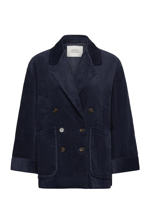 Rabens Saloner Corduroy Jacket - Carmeline Rabens Sal R Navy