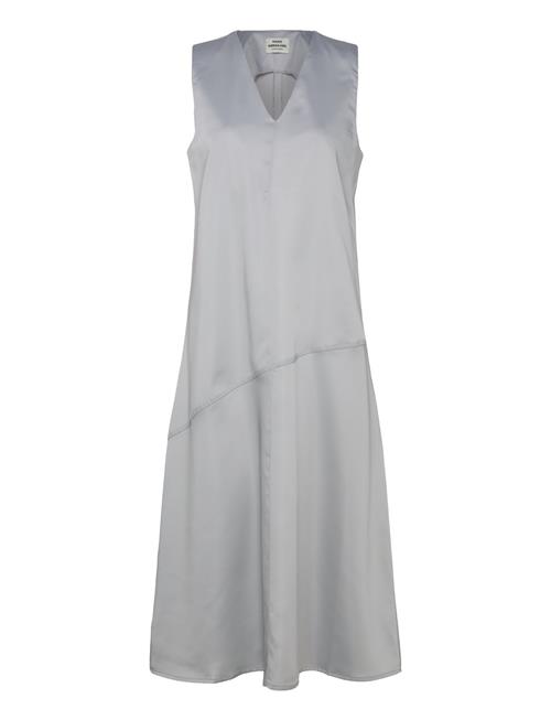 Mads Nørgaard Heavy Satin Runa Dress Mads Nørgaard Grey