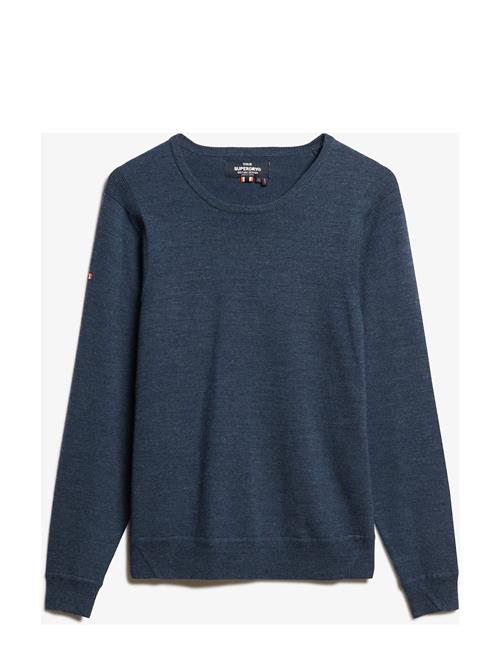 Superdry Merino Crew Jumper Superdry Navy