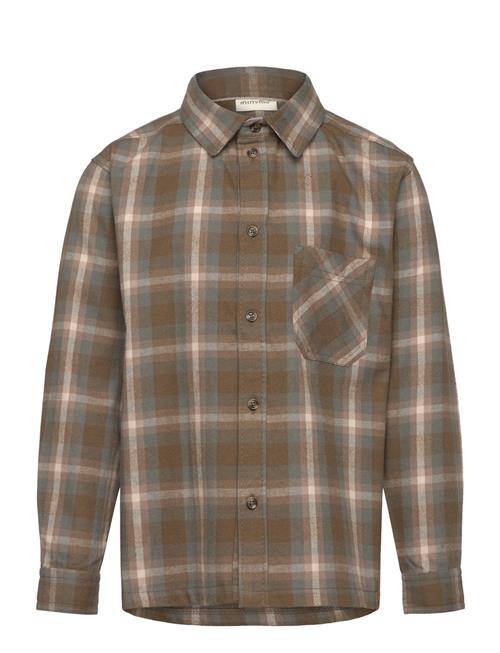 Minymo Shirt Ls Check Minymo Brown