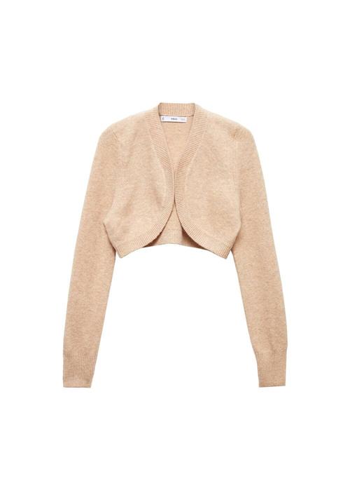 MANGO Cardigan 'Agurxin'  sand