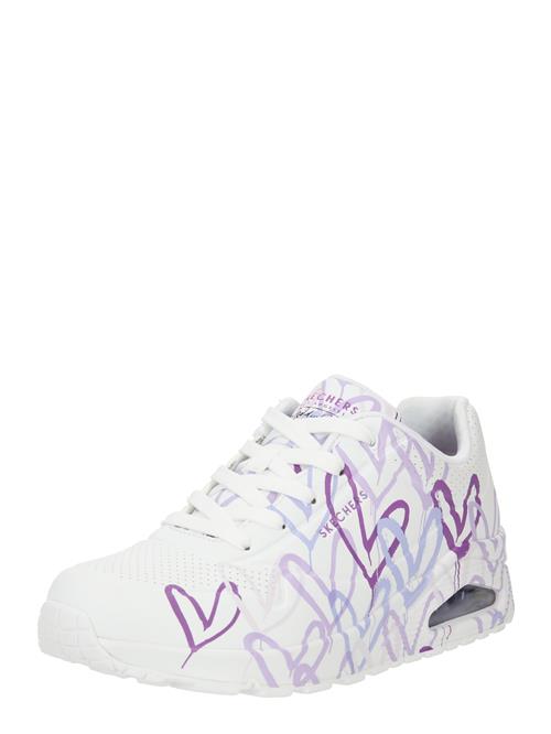 SKECHERS Sneaker low 'Uno - Spread The Love'  lilla / violetblå / lyselilla / hvid