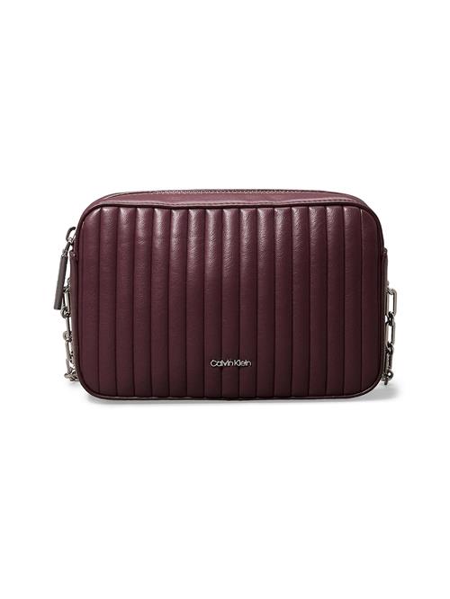 Calvin Klein Skuldertaske  bordeaux / sølv