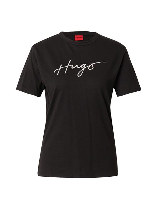 HUGO Shirts 'Damacia_3'  sort / hvid