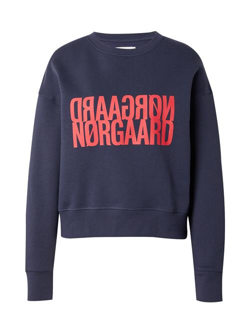 MADS NORGAARD COPENHAGEN Sweatshirt 'Tilvina'  mørkeblå / lys rød