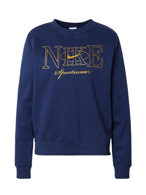 Nike Sportswear Sweatshirt 'Club Fleece'  navy / guld