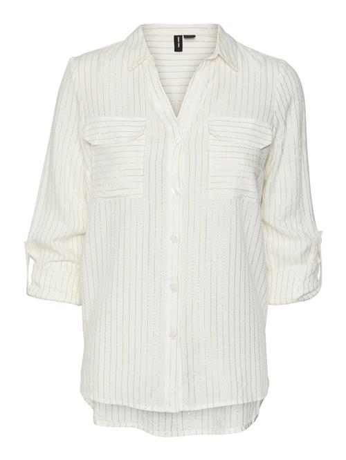 VERO MODA Bluse 'VMBUMPY'  guld / hvid