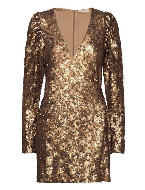 by Ti Mo Sequins Mini Dress By Ti Mo Gold