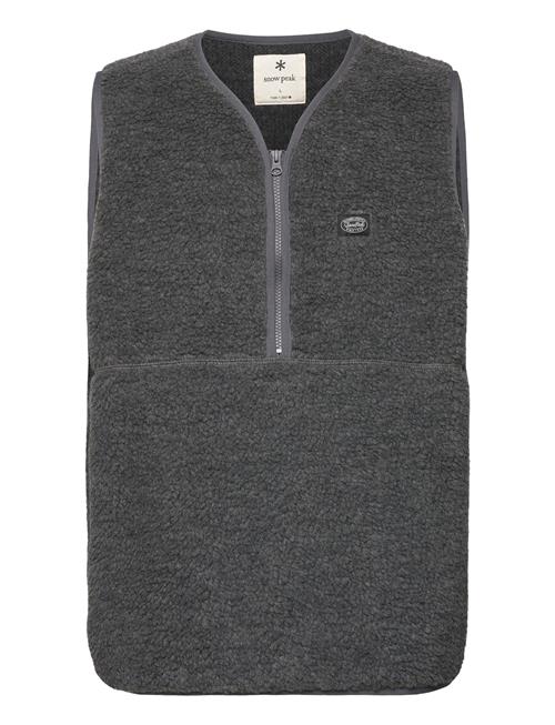 SNOW PEAK Wool Fleece Vest SNOW PEAK Grey