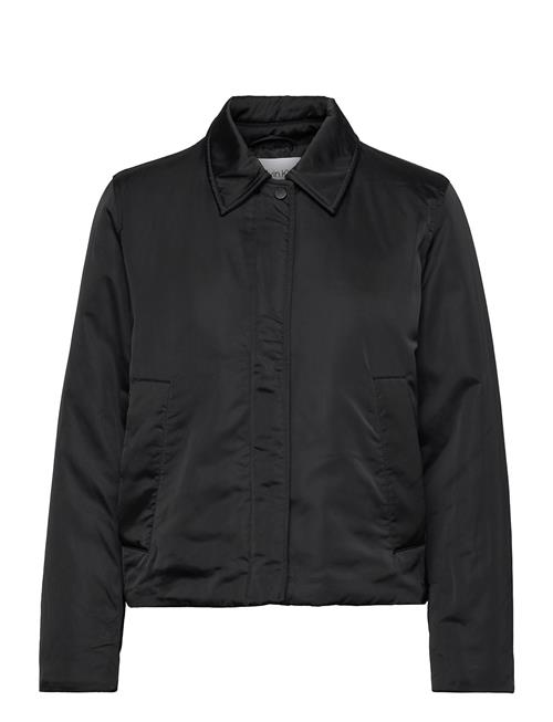 Calvin Klein Minimal Padded Satin Jacket Calvin Klein Black