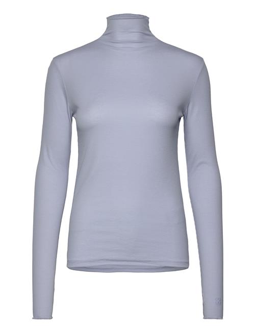 Rib Mock Neck Top Filippa K Blue