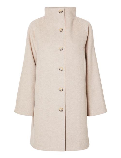 Selected Femme Slfvinni Wool Coat Selected Femme Cream