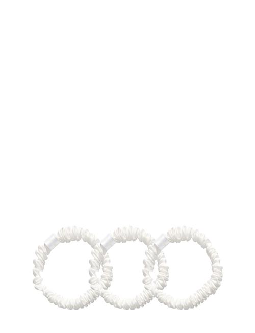 Cloud & Glow Silk Scrunchies 1 Cm White Cloud & Glow White