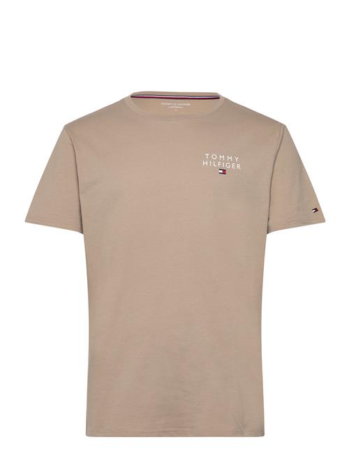 Tommy Hilfiger Cn Ss Tee Logo Tommy Hilfiger Beige