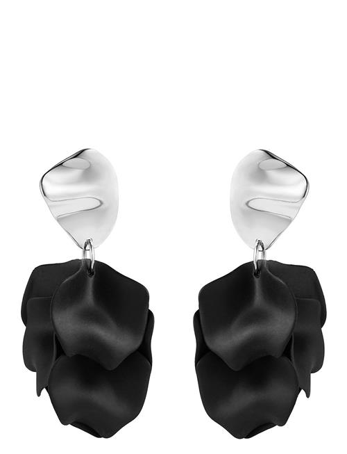 Paloma Earring Black/Silver Bud To Rose Black