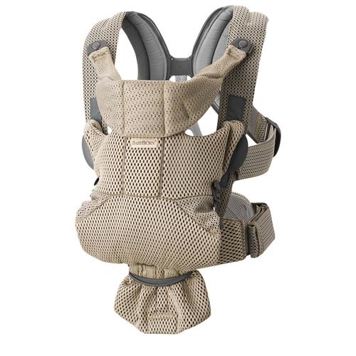 BabyBjörn Move 3D Mesh Bæresele Grey Beige | Beige | 0-3