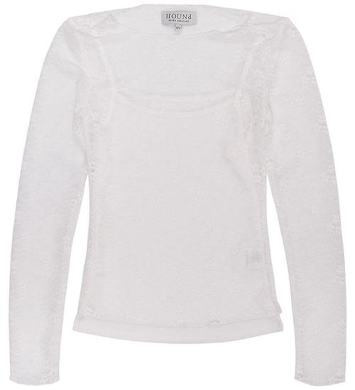 Hound Bluse - Lace - Off White m. HulmÃ¸nster