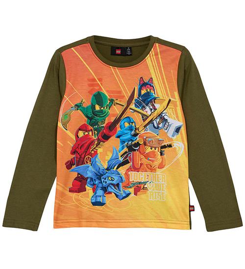 LEGOÂ® Wear LEGOÂ® Ninjago Bluse - LWTano 701 - Dark Khaki m. Print