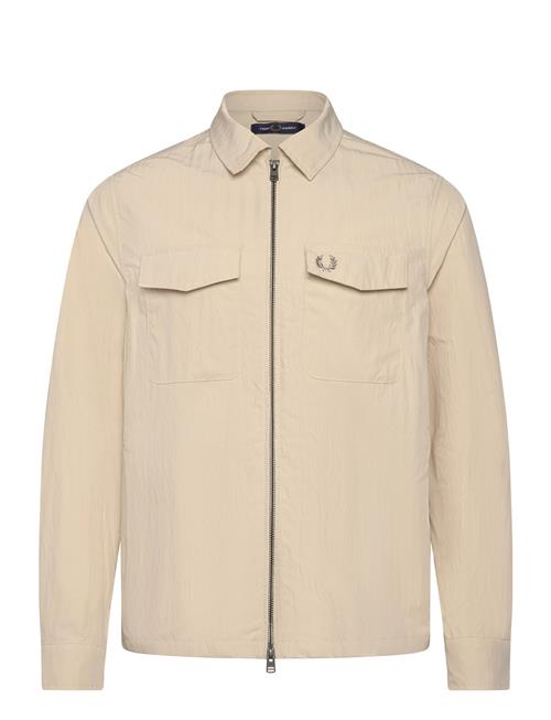 Fred Perry Zip Overshirt Fred Perry Beige