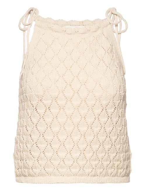 Vero Moda Vmevelyn Sl Halterneck Crochet Top Vma Vero Moda Beige