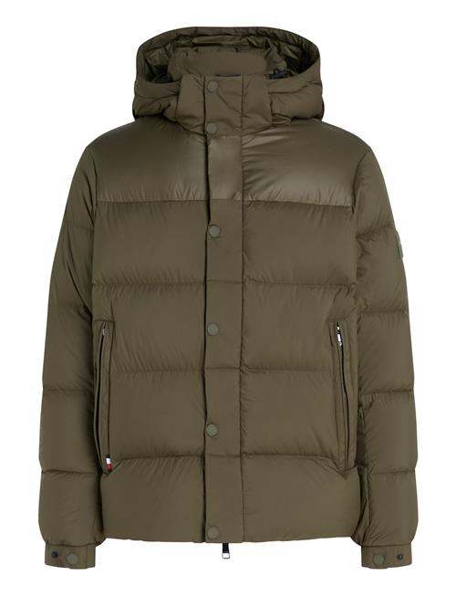 Tommy Hilfiger Mix Down Hooded Puffer Jacket Tommy Hilfiger Green