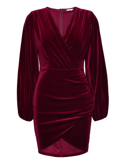 Bubbleroom Leija Velvet Dress Bubbleroom Burgundy