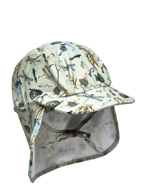 Swim Hat W. Print - Recycled Mikk-line Green