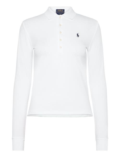 Se Polo Ralph Lauren Slim Fit Stretch Polo Shirt Polo Ralph Lauren White ved Booztlet