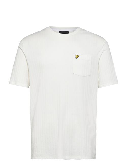 Lyle & Scott Textured Stripe T-Shirt Lyle & Scott White