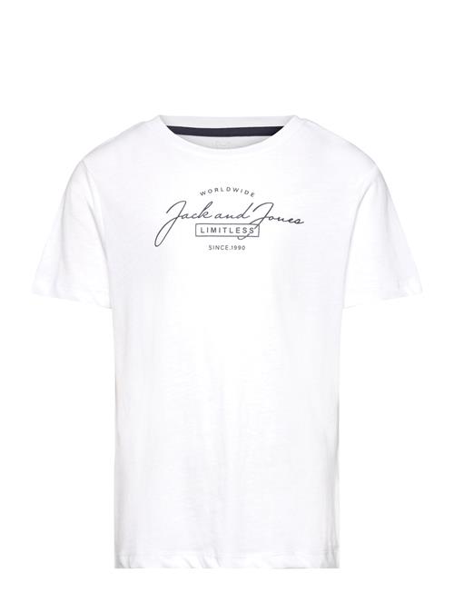 Jack & Jones Jjferris Tee Ss Crew Neck Mni Jack & J S White