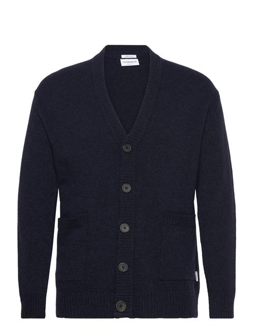 Lindbergh Lambswool Button Cardigan Lindbergh Navy