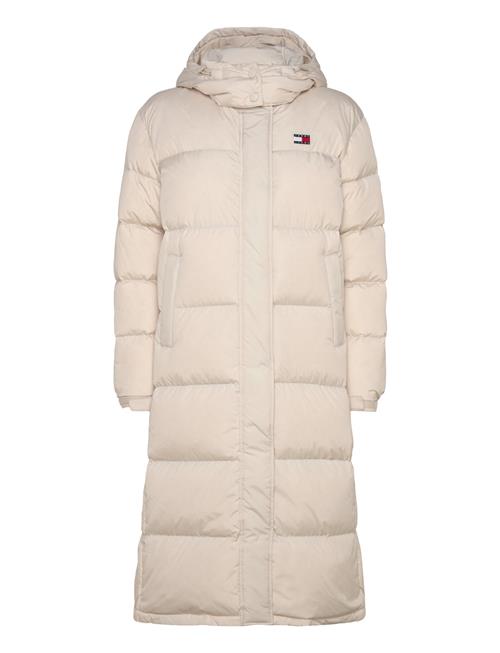 Se Tommy Jeans Tjw Alaska Long Puffer Ext Tommy Jeans Cream ved Booztlet