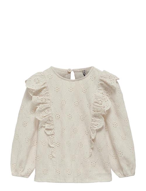 Kids Only Kmggrace L/S O-Neck Top Box Jrs Kids Only Cream