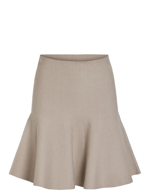 Vizarah Hw Skater Skirt/Ka Vila Beige