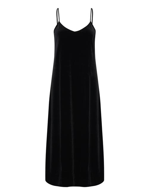 Lauren Ralph Lauren Homewear Lrl Sl.less V-Neck Long Gown Velvet Lauren Ralph Lauren Homewear Black