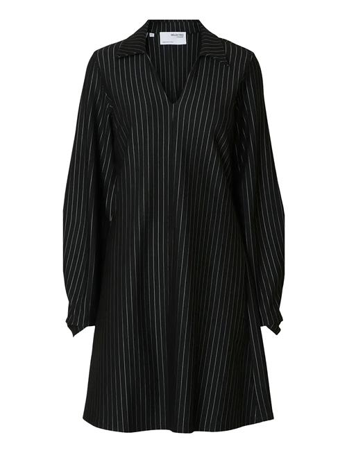 Slfpennie Ls Short Dress Selected Black