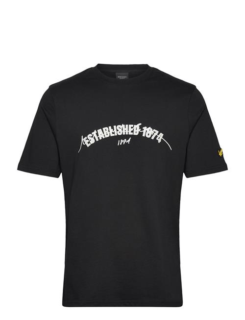 Established 1874 Graphic T-Shirt Lyle & Scott Black