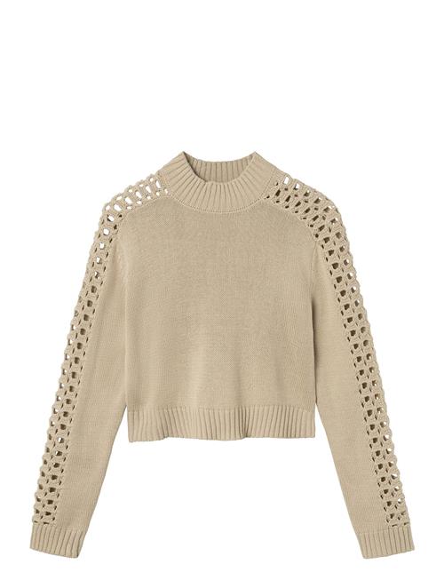 Nlfnilucca Ls Short Knit LMTD Beige