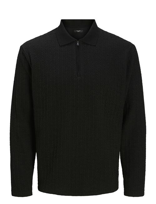 Jack & Jones Jprblaethan Ls Zip Polo Styd Aw24 Jack & J S Black